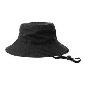 Atlantis Unisex Adult Pico Nylon Unstructured Bucket Hat / Black